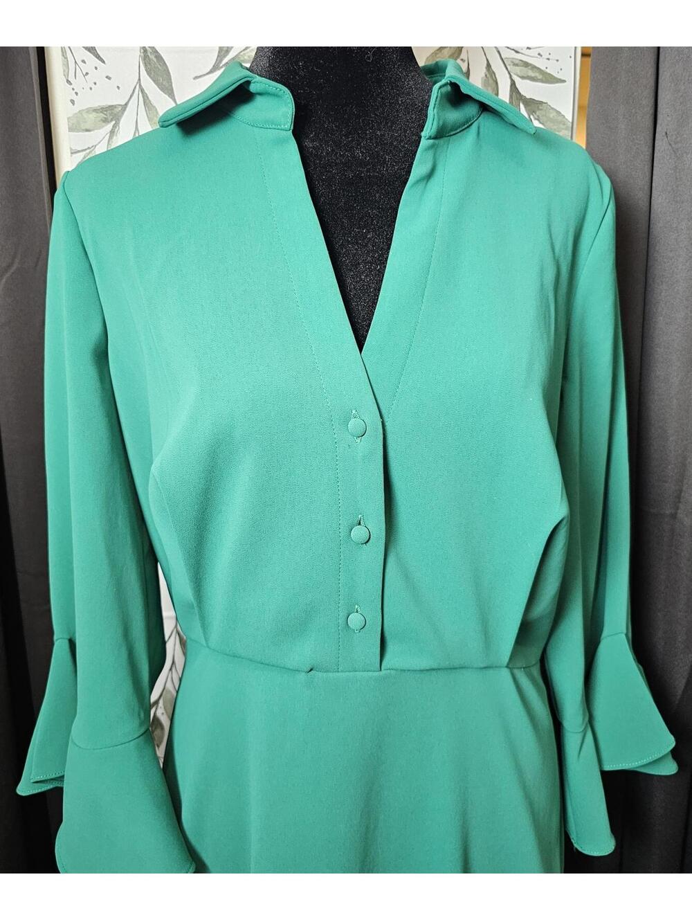 Badgley Mischka Dress Green Womens Size 8